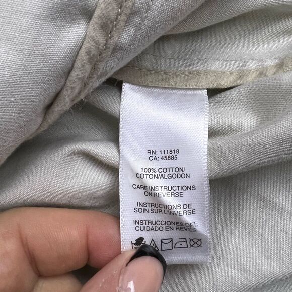 Michael Kors Womens One Button Blazer Suit Jacket Tan 100% Cotton Size 14 - Picture 6 of 12